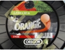 Fűkasza fűnyíró damil 2,4mm 261m kerek Oregon orange 574566-3