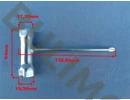 Gyertyakulcs Kombi T kulcs 17mm- 19mm  Hyundai fűkasza alk. HYD-415B-83-2