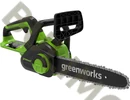 Greenworks akkumulátoros láncfűrész 24v akkuval + töltővel G24CS25K2-2