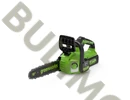 Greenworks akkumulátoros láncfűrész 24v akkuval + töltővel GD24CS30K4-2