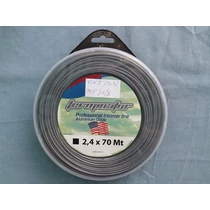 Fűkasza fűnyíró damil 2,4mm 70m szögletes alumínium terminator fin/t/2,4/0,5/a/b