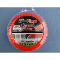 Fűkasza fűnyíró damil 2,7mm 62m szögletes Green Power bm-gp0709