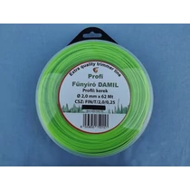 Fűkasza damil 2,0mm 62m kerek fűnyíró damil Profi fin/t/2.0/0.25