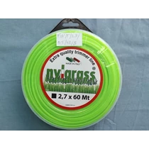 Fűkasza fűnyíró damil 2,7mm 60m szögletes Nylgrass fin/t/2.7/0.5/sz/b
