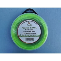 Fűkasza fűnyíró damil 3,0mm 29m kerek Profi fin/t/3,0/0,25