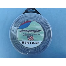 Fűkasza fűnyíró damil 3,0mm 45m szögletes alumínium Terminator Fin/t/3.0/0.5/sz/a/b