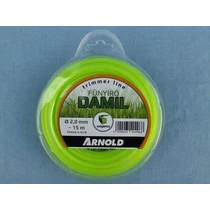 Fűkasza damil 2,0mm 15m szögletes fűnyíró damil Arnold fin020/k/sz/b
