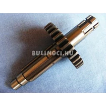 Váltó tengely fogaskerékkel Pit Bike cross motor alkatrész 3+1-105
