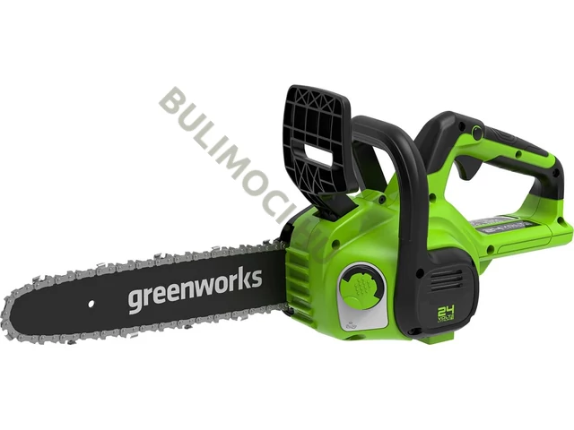 Greenworks akkumulátoros láncfűrész 24v akkuval + töltővel G24CS25K2 