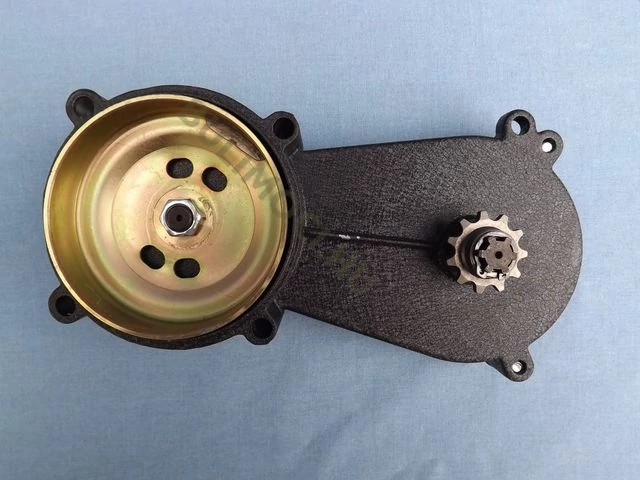 Kuplungház áttétes 11fog 200mm hosszabb Pocket Cross alkatrész , quad alkatrész, mini motor alkatrész, 49c320